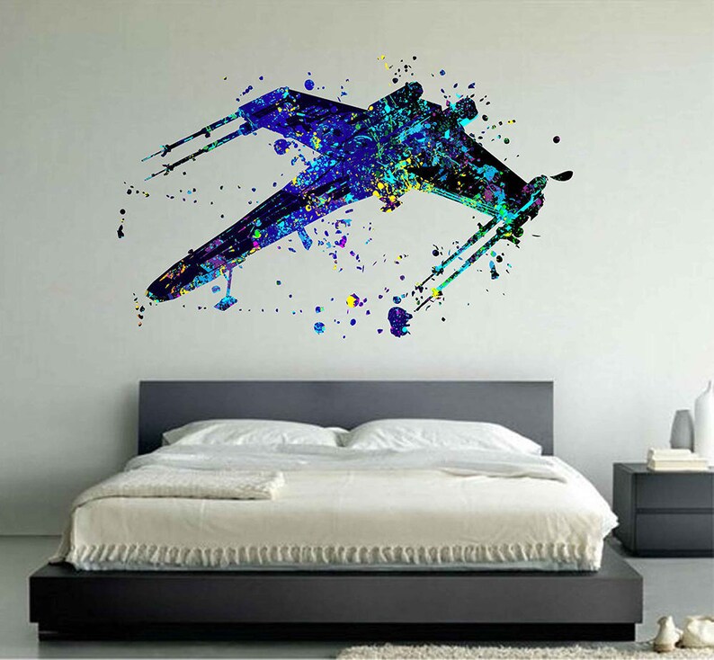 X Wing Fighter Wall Decals Star Wars Vinyl Sticker Decal For Boy S Room Kcik1728