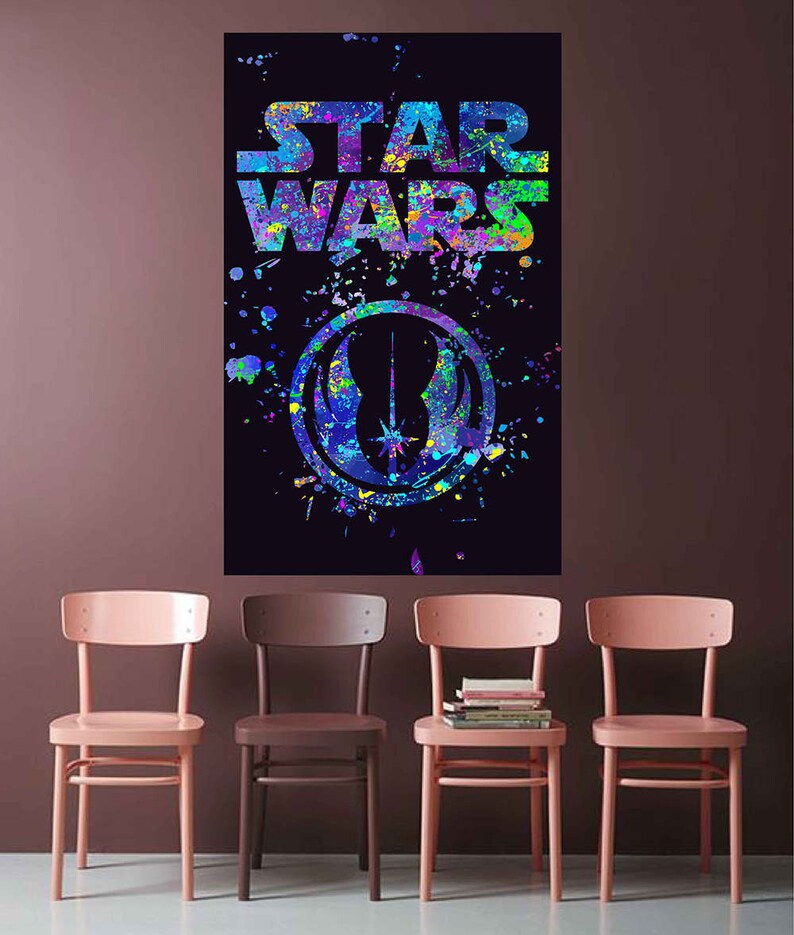Jedi Order Logo Jedi Order wall decals Star Wars Jedi order Vinyl decals Wall Decals for kids room Wall Sticker for Boy/'s Room kcik1715