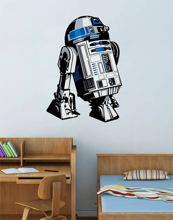 R2D2 droid Wall Decals R2D2 Droid robot Star Wars R2D2 Star Etsy