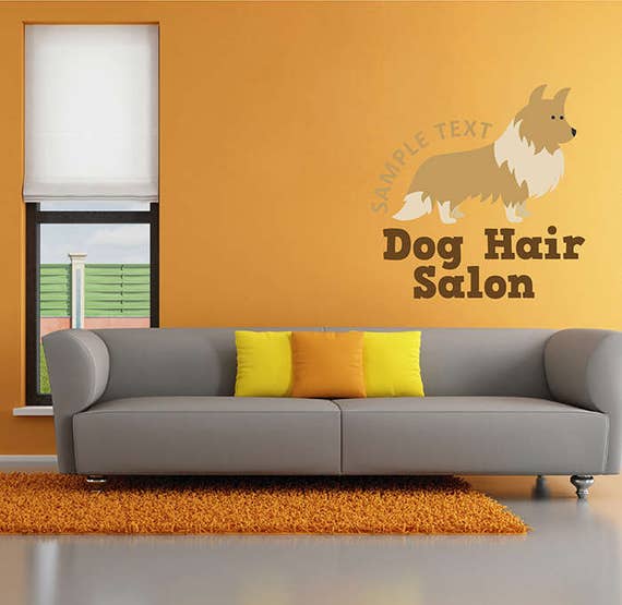 Kcik1706 Full Color Wall Decal Dog Grooming Salon Dig Wash Etsy