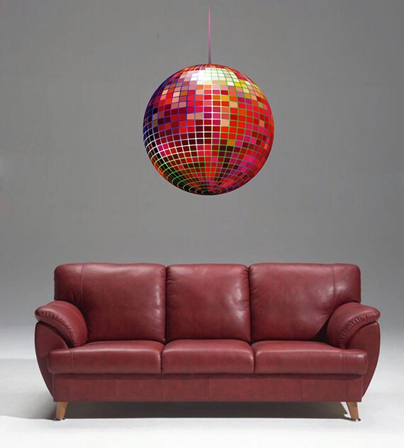 Kcik527 Full Color Wall Decal Disco Ball Room Bedroom