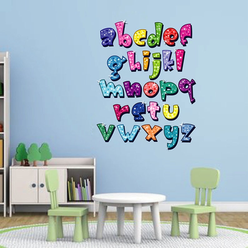 Alphabet Wall Decals Childrens Letters Kcik105
