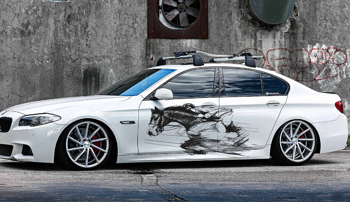 jockey car hood decal horse Car Decals horse Car Truck ...