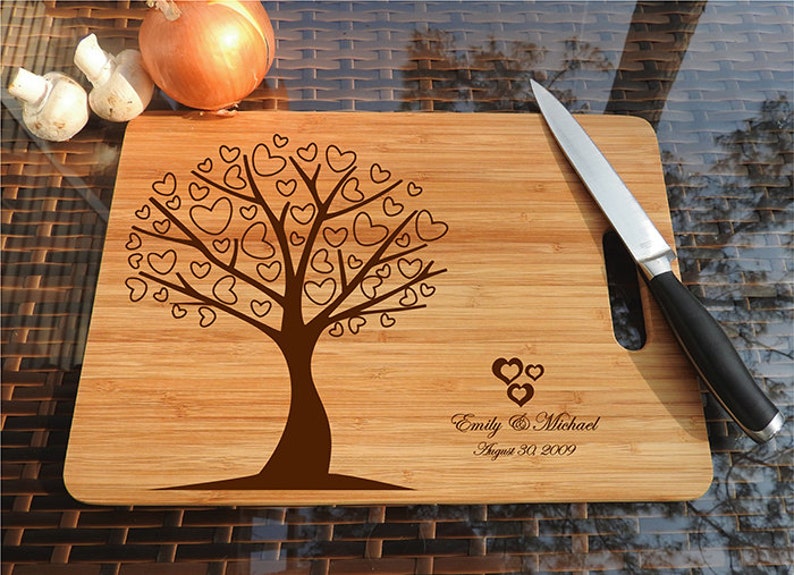 Kikb499 Personalized Cutting Board Wood wooden wedding gift Etsy