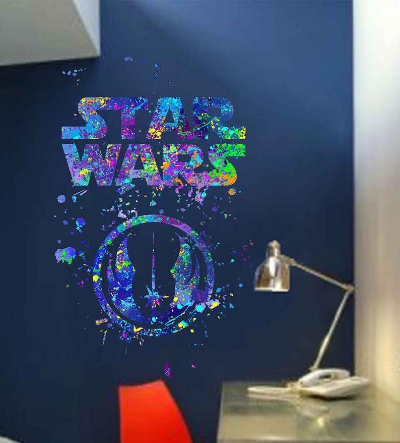 Jedi Order Logo Jedi Order wall decals Star Wars Jedi order Vinyl decals Wall Decals for kids room Wall Sticker for Boy/'s Room kcik1715