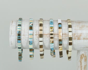 Tila beads stack bracelet