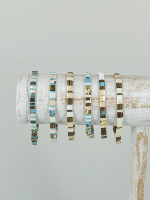 Tila beads stack bracelet
