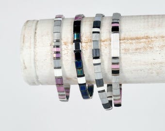 Tila beads stack bracelet