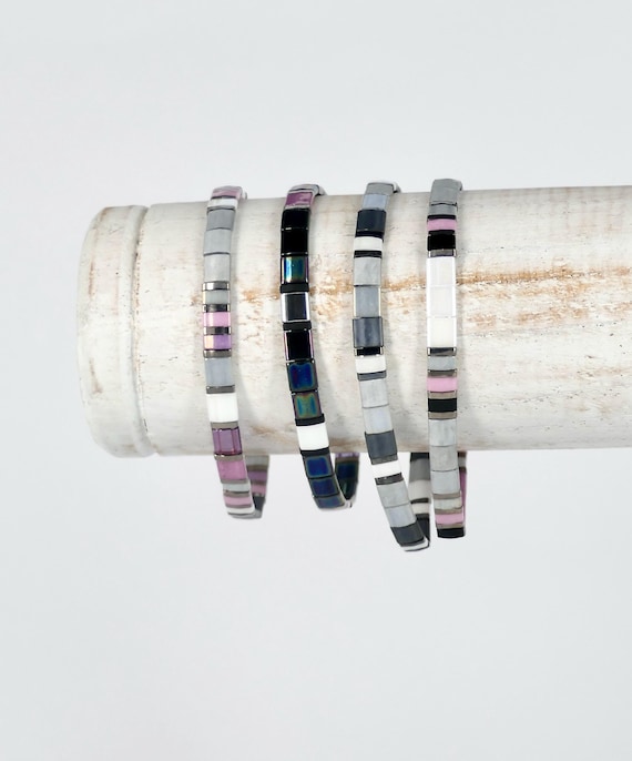 Tila beads stack bracelet