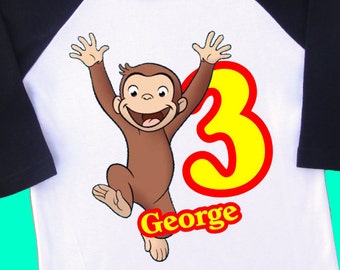 curious george first birthday shirt
