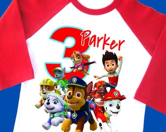 Download Paw patrol shirt | Etsy