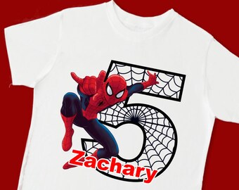 spiderman birthday shirt 5