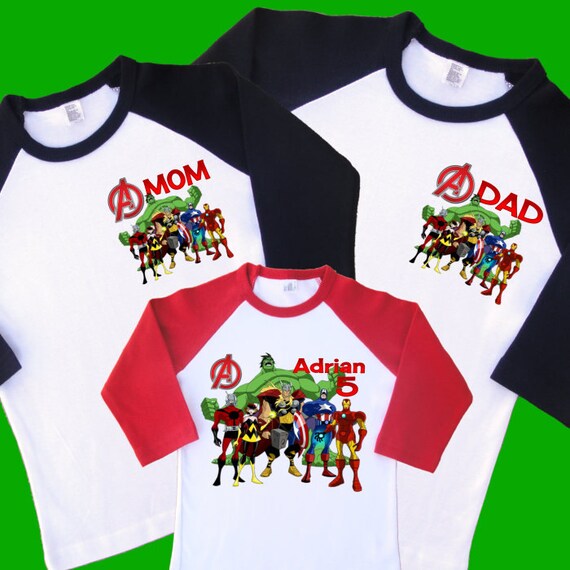 family avengers shirts
