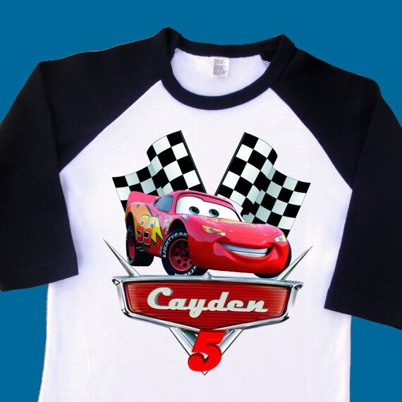 Cars Lightning McQueen Birthday Shirt 