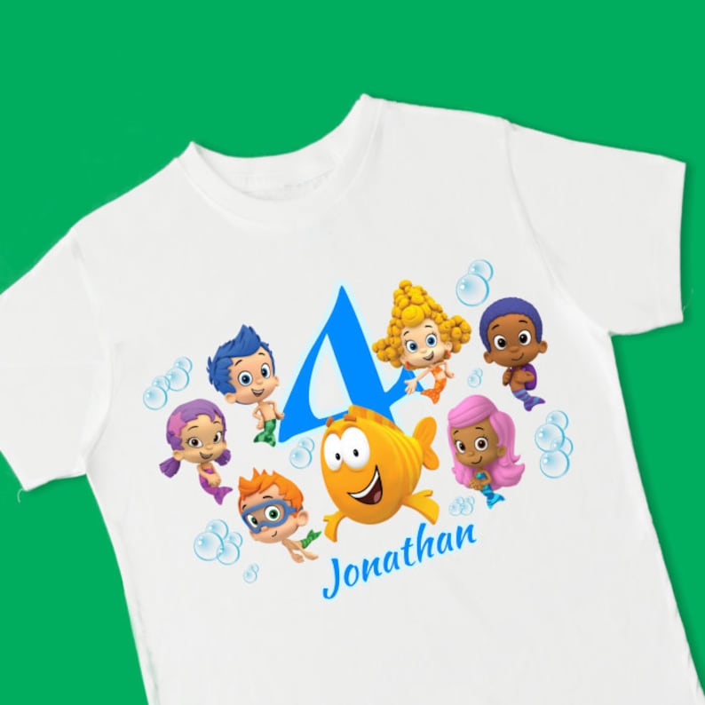 Add Any Name and Age Custom Shirts Girl Bubble Guppies Birthday Bubble Guppies Oona Birthday Shirt