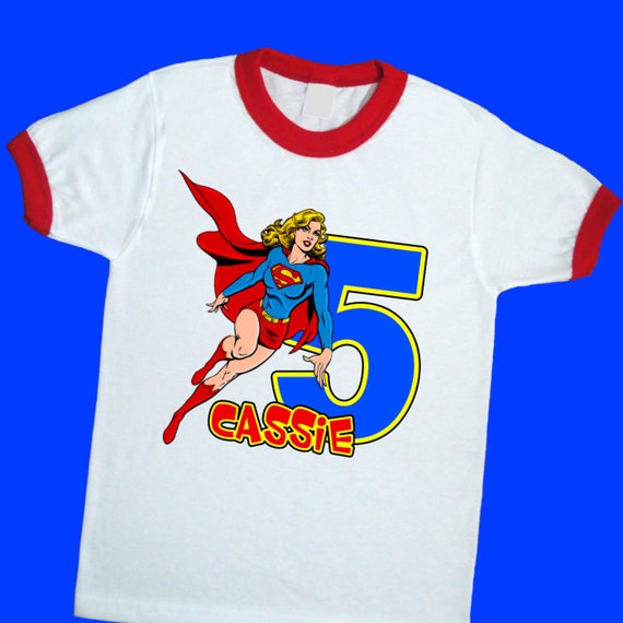 supergirl birthday shirt