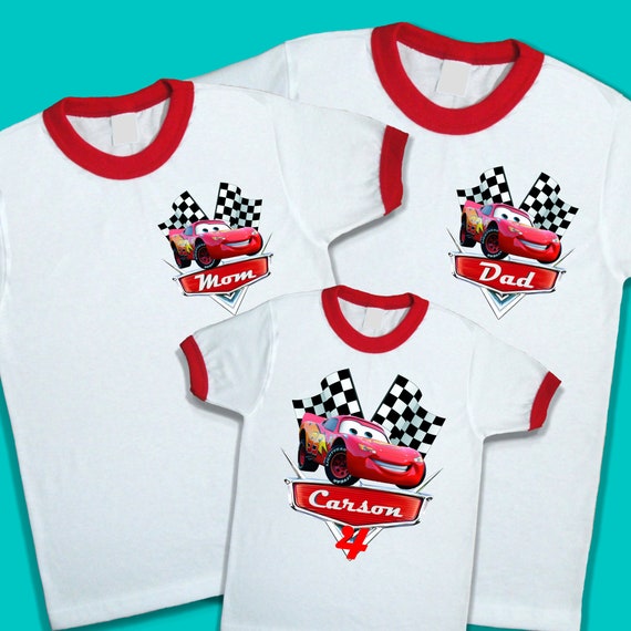 lightning mcqueen family shirt