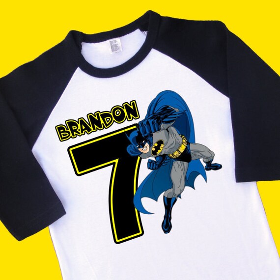 personalized batman birthday shirt