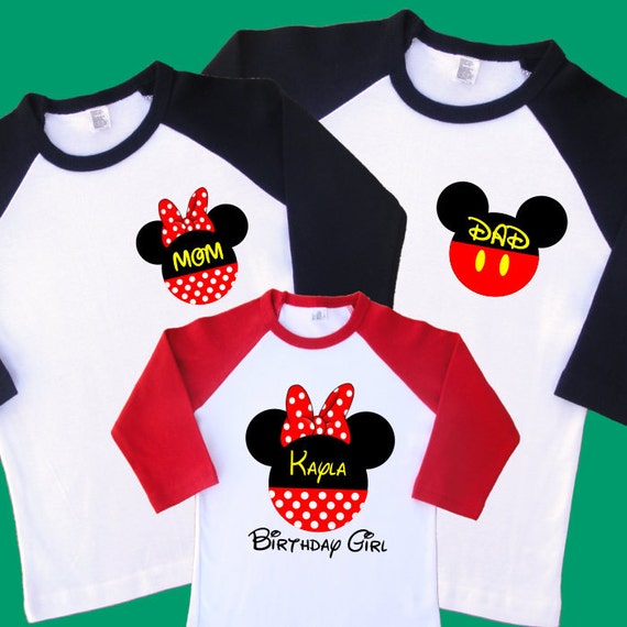 mickey and minnie birthday shirts