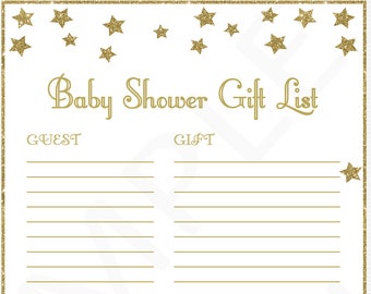 gift list teal and grey elephant baby shower gift list etsy printable baby shower gift list