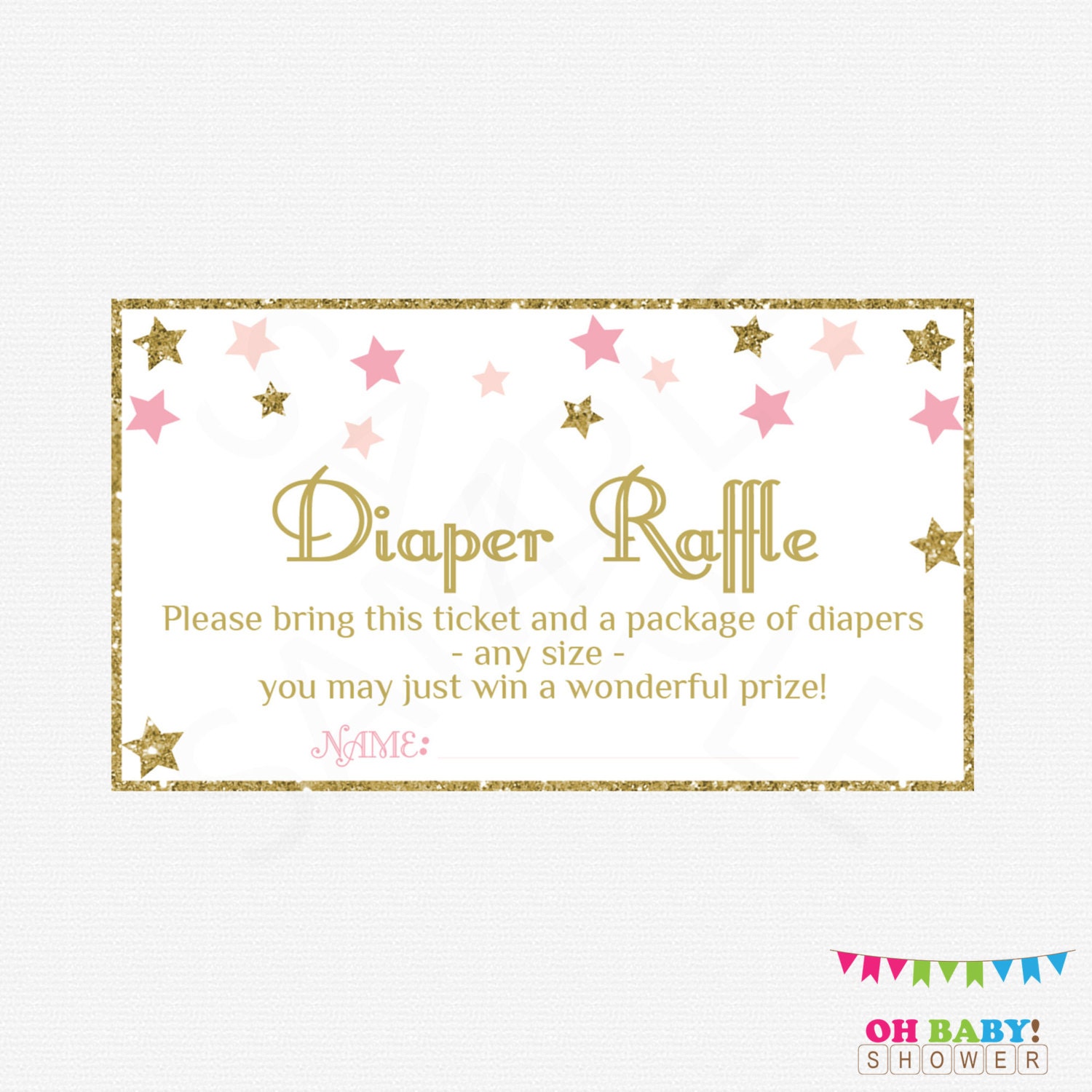 Free Printable Baby Shower Raffle Tickets Template Baby Shower Raffle