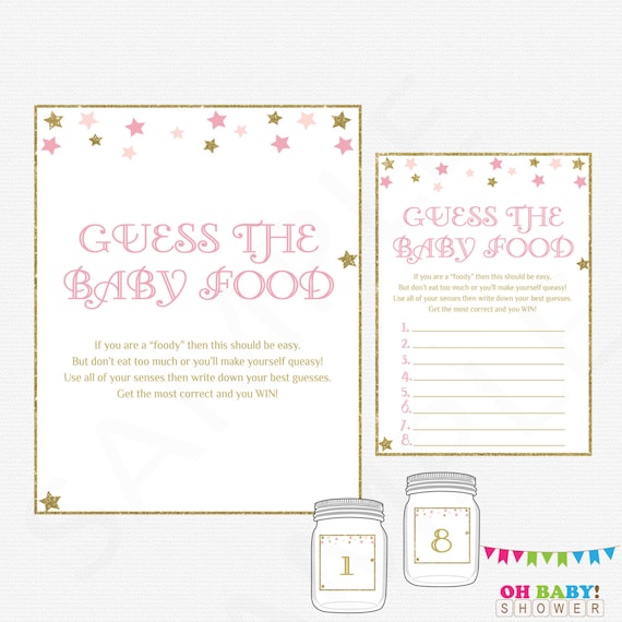 Extra Answer Cards X 12 Guess the Mess Baby Shower Game