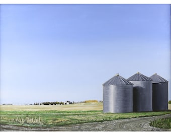 Alberta Prairie Landscape, Acrylic Painting, 18 x 24 inchies, Rob Miller Artist