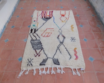 azilal rug, azilal moroccan rug, runner rug, azilal vintage rug, area rug, moroccan rug, wool rug, moroccan azilal rug, hallway