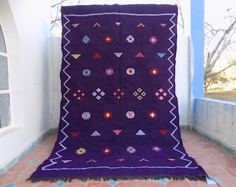 berber kilim carpet, flat rug, flatweave rug, moroccan kilim rug, moroccan carpet / made by artisanat shop
