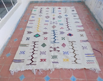 berber kilim carpet, flat rug, flatweave rug, moroccan kilim rug, moroccan carpet / made by artisanat shop
