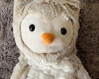 Owl Chalk Bag: Repurposed Plush Rock Climbing Bag