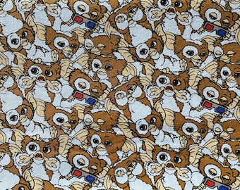 Gremlins Gizmo 80's Movie Zippered Cotton Pouch: Pencil Case, Makeup Bag & Card Holder