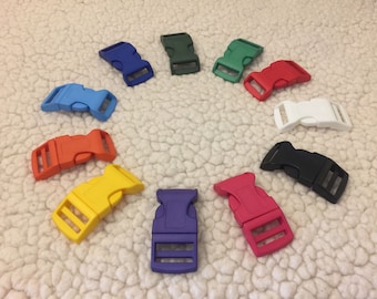 Rock Climbing Chalk Bag Belt: 11 Buckle Colors, 8 Belt Colors & 5 Lengths