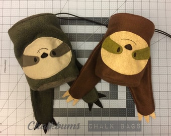 Sebastian the Sloth Chalk Bag: Rock Climbing Bag