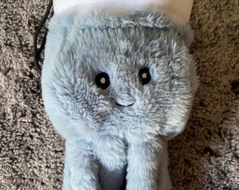 Octopus Chalk Bag: Repurposed Plush Rock Climbing Bag