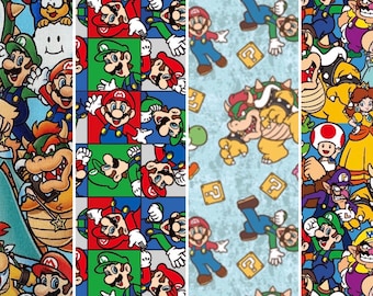 Mario Luigi video game print - back to school - pencil case - zippered pouch - card pouch - gift bag - drawstring bag