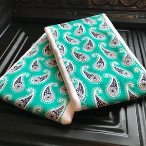Gift for New Mom Paisley Burp cloth Set- Gender Neutral Baby Shower Gift, Country Baby- new baby gift, unique baby gift- Spit up