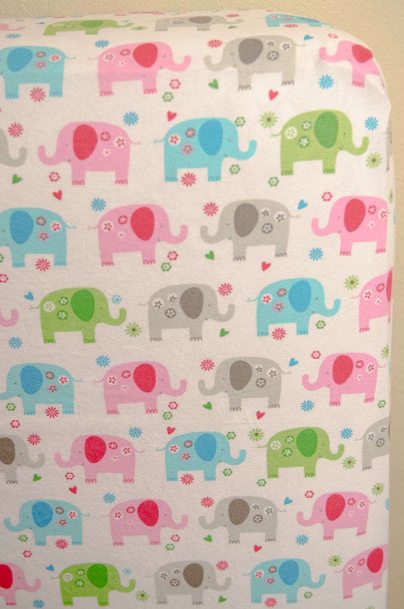 new baby Custom crib sheet nursery bedding pink nursery Fitted crib sheet newborn gift elephant nursery baby girl gift new mom gift