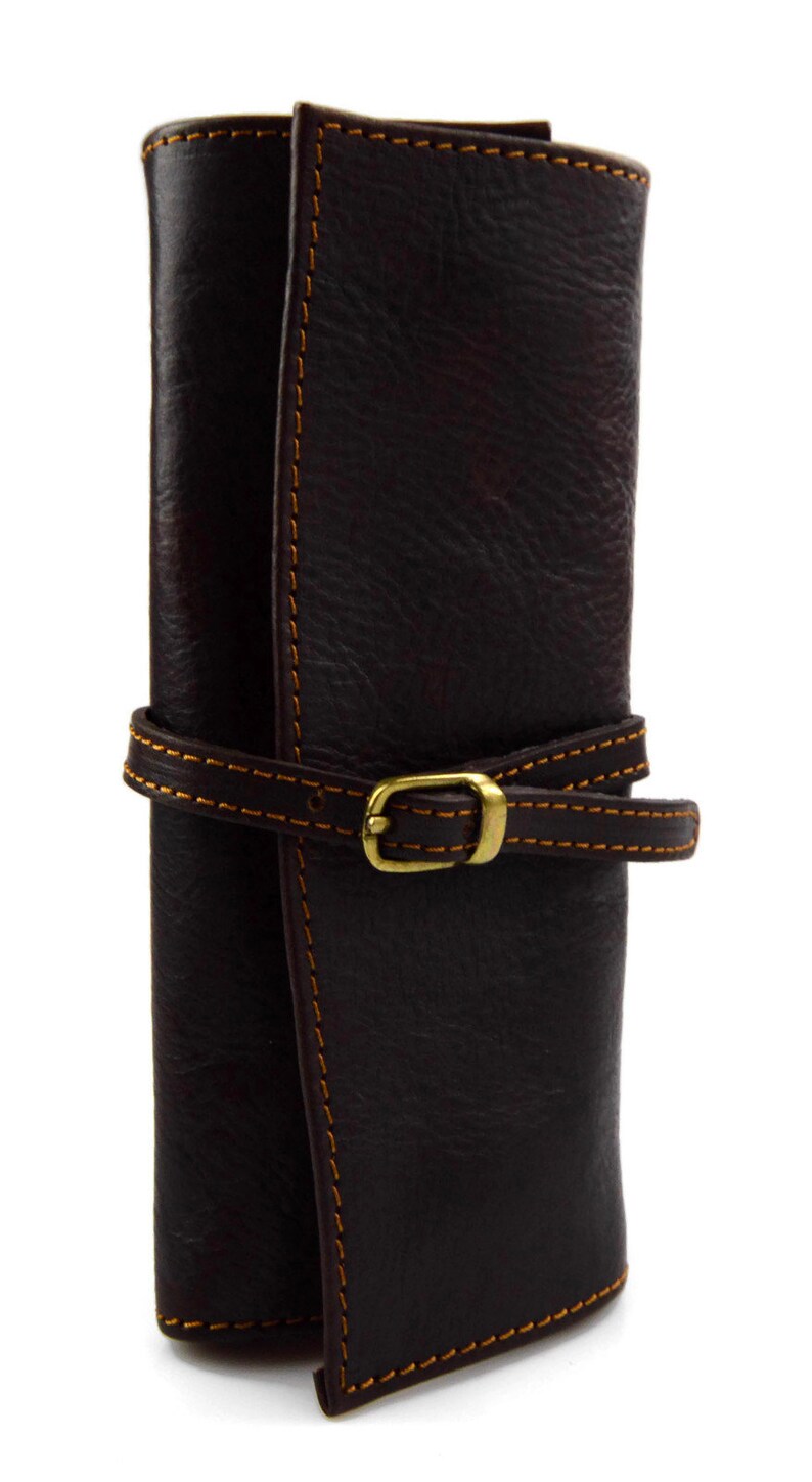 Leather Jewelry Roll Jewels Case Leather Jewellery Travel Case Leather