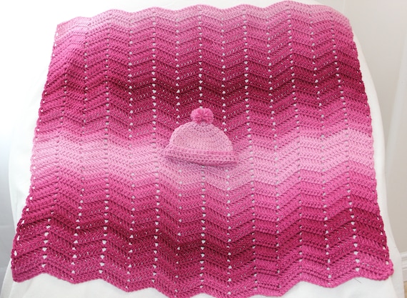 Hot pink baby blanket sales