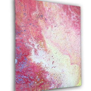 Fire and Fury - Small Original Contemporary Abstract Fluid Acrylic Painting on Canvas 16x20&quot;