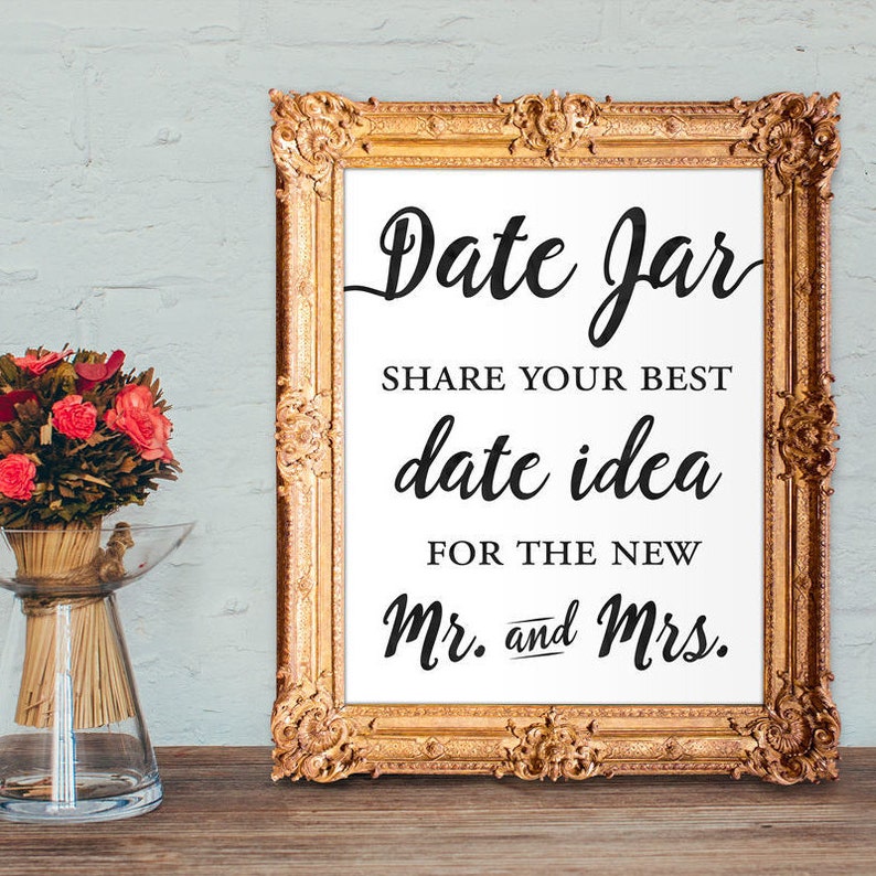 Date Jar Guest Book Date Idea Share Your Best Date Idea Etsy