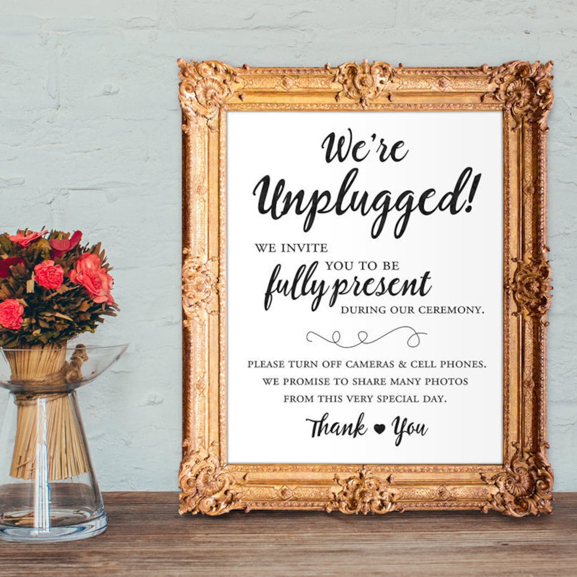 printable unplugged ceremony printable unplugged ceremony