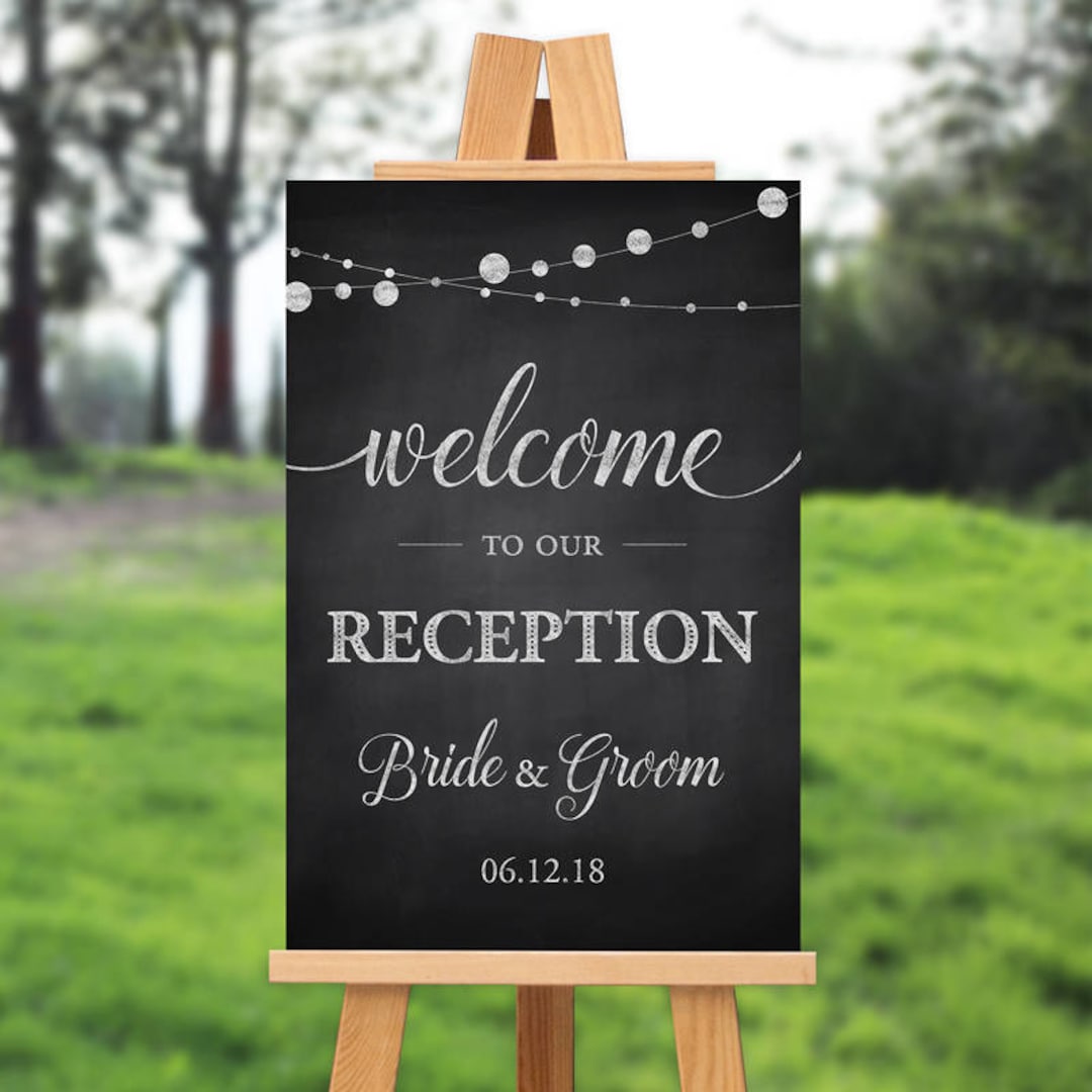 Wedding Reception Sign to Our Reception Rustic Wedding Reception Sign PRINTABLE