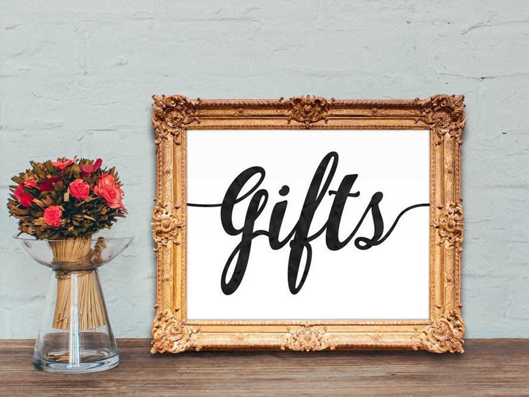 Gifts Wedding Sign - Gifts Sign - Gift Table Sign - PRINTABLE - 8x10 ...
