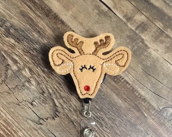 Rudolf uterus badge reel, uterus badge reel, labor and delivery nurse badge reel, midwife badge reel, obgyn badge reel, planner clip, magnet