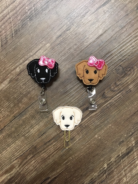 Puppy Labrador Golden Retriever Badge Reel, Dog Badge Reel, Cute Puppy Badge  Reel, Lab Golden Retriever Puppy Planner Clip, Puppy Magnet 