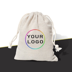 custom LOGO BAG, personalised product bag, coffee bags, tea bags, logo drawstring pouch, cotton gift bag, jute burlap gift bag, printed sack