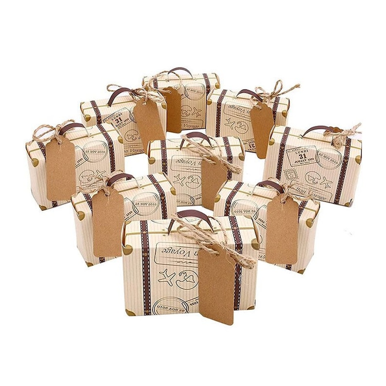 mini paper suitcases
