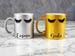 EYELASHES MUG in gold / silver. Luxury eye lashes Personalised coffee/tea mug. Custom name Mascara & Coffee Lashes extensions make-up beauty 